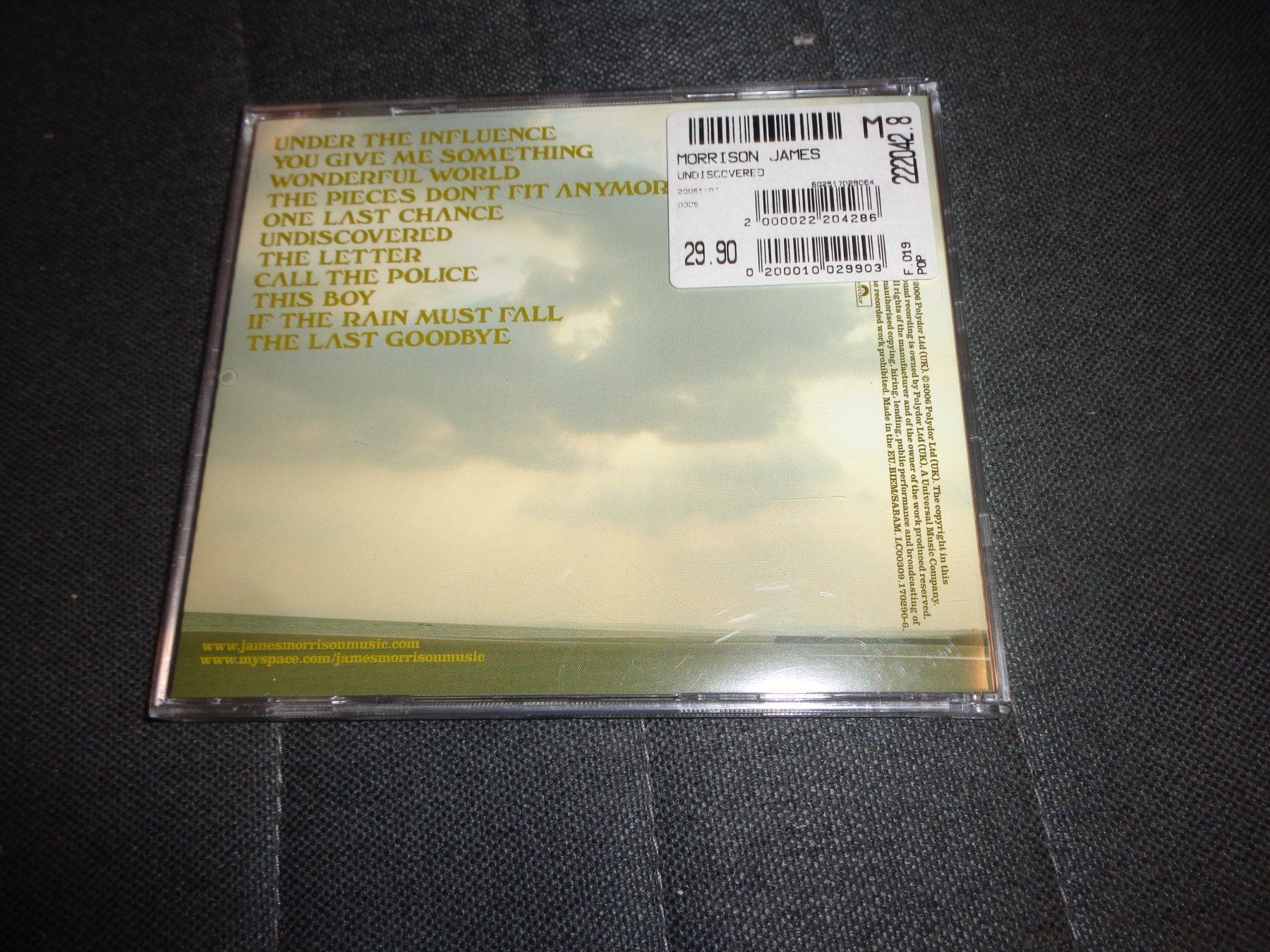 CDs: James Morrison - Undiscovered CD – D'occasion à Olten par Disc-Ausverkauf 1