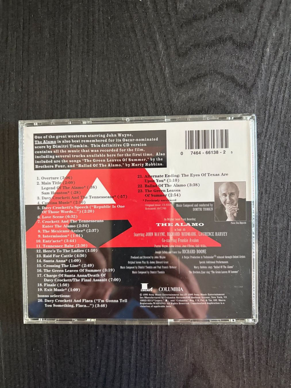 CD: CD ALAMO DIMITRI TIOMKIN – Usato da Geneve venduto da tigre69 1