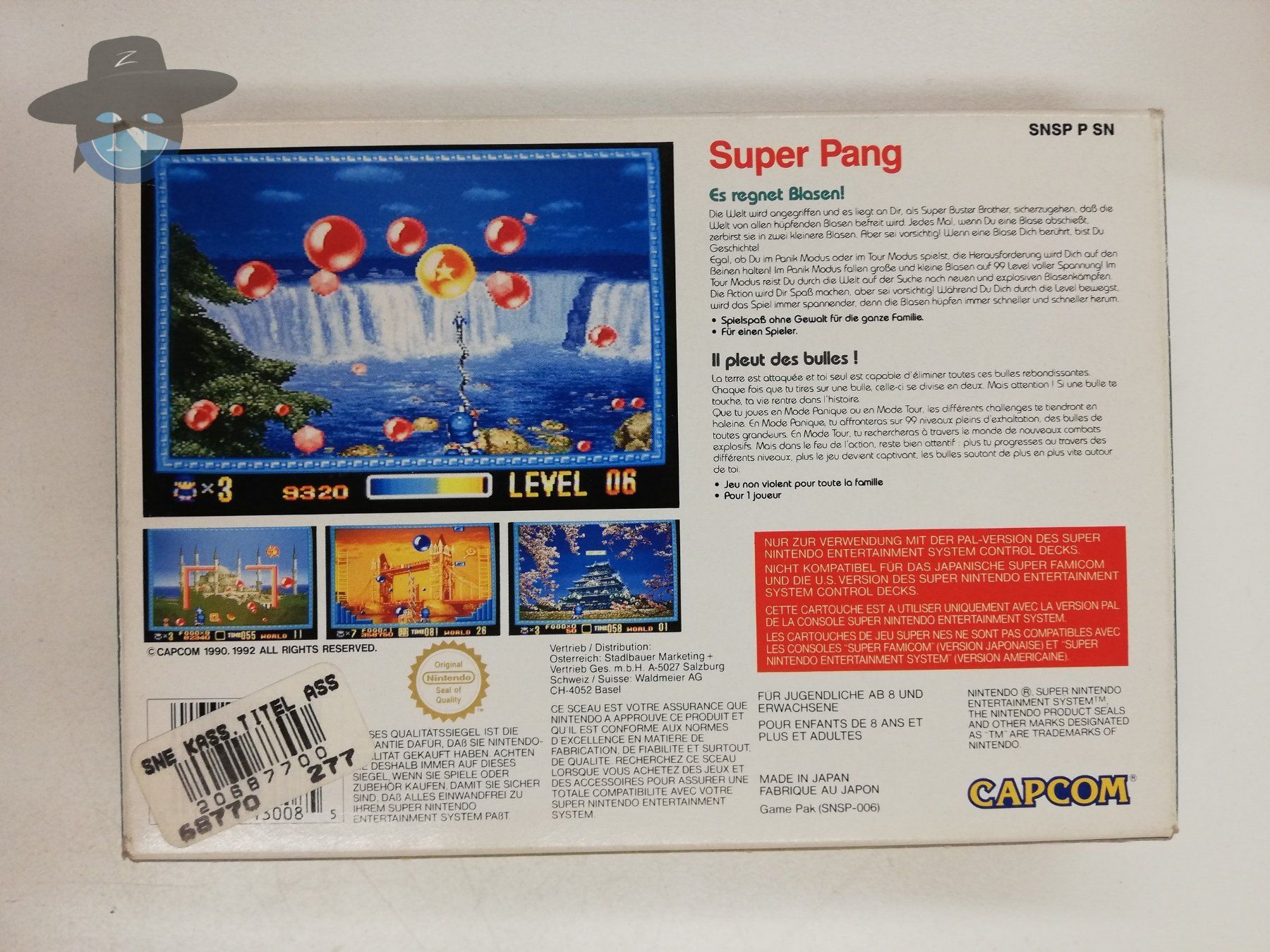 Nintendo Giochi: Super Pang / Super Nintendo SNES – Usato da St. Gallen venduto da zorro_dc 1