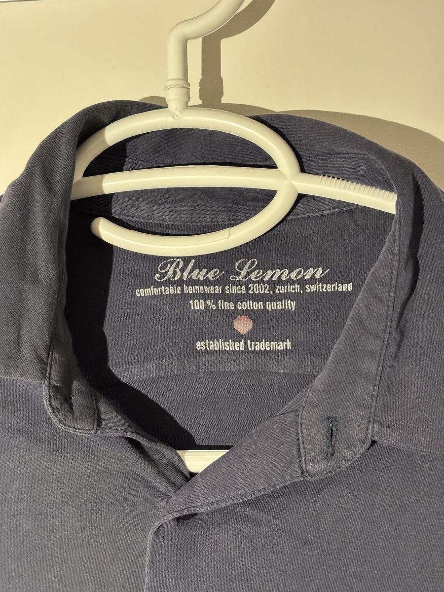 Camicie: Casual Strandhemd Mann (Blue Lemon) – Usato da Jona venduto da yan_sg85 1