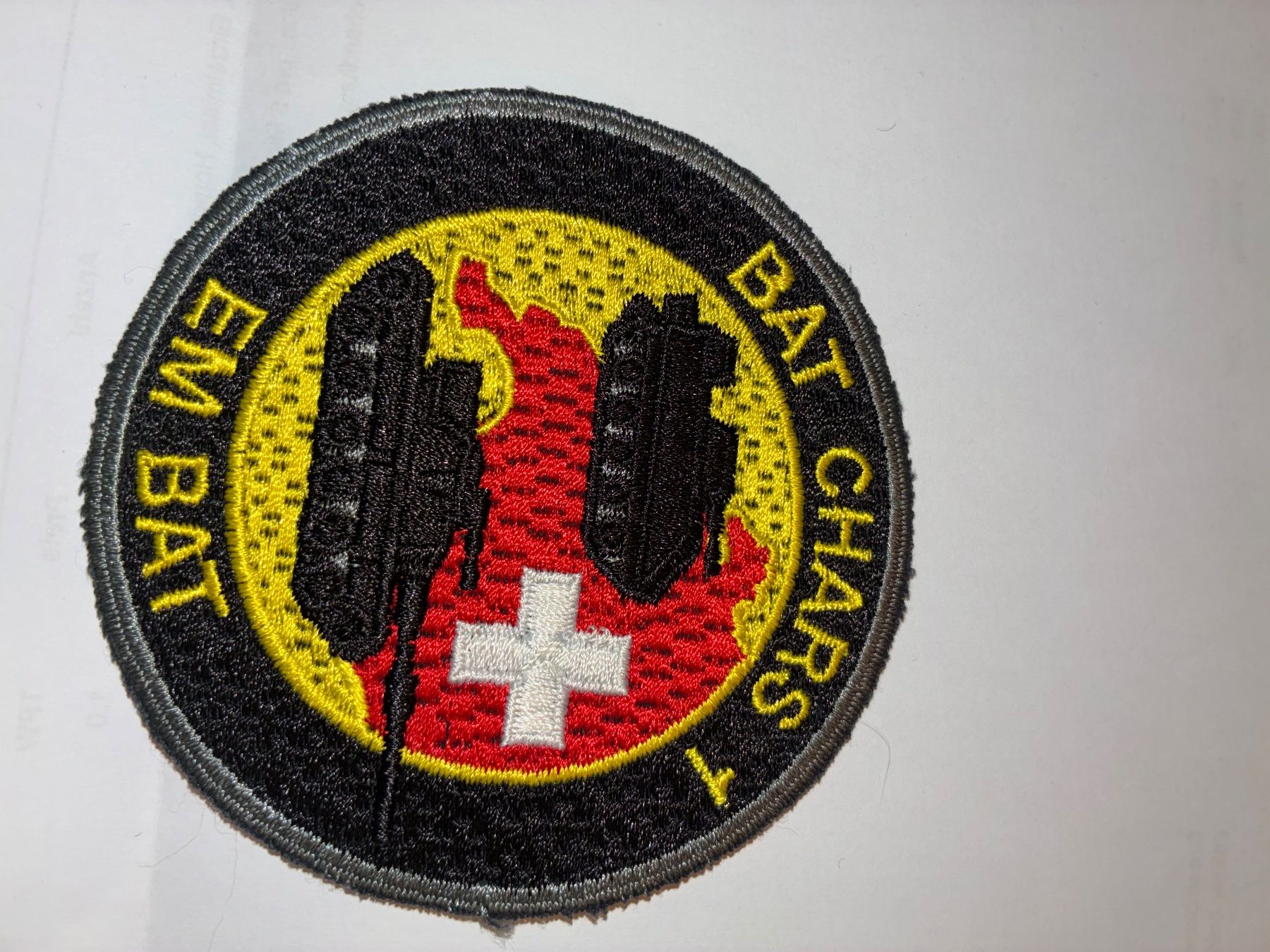 Schweizer Armee Toppe: Badge Stab Bat chars 1 EM – Usato da Oberiberg venduto da reimet
