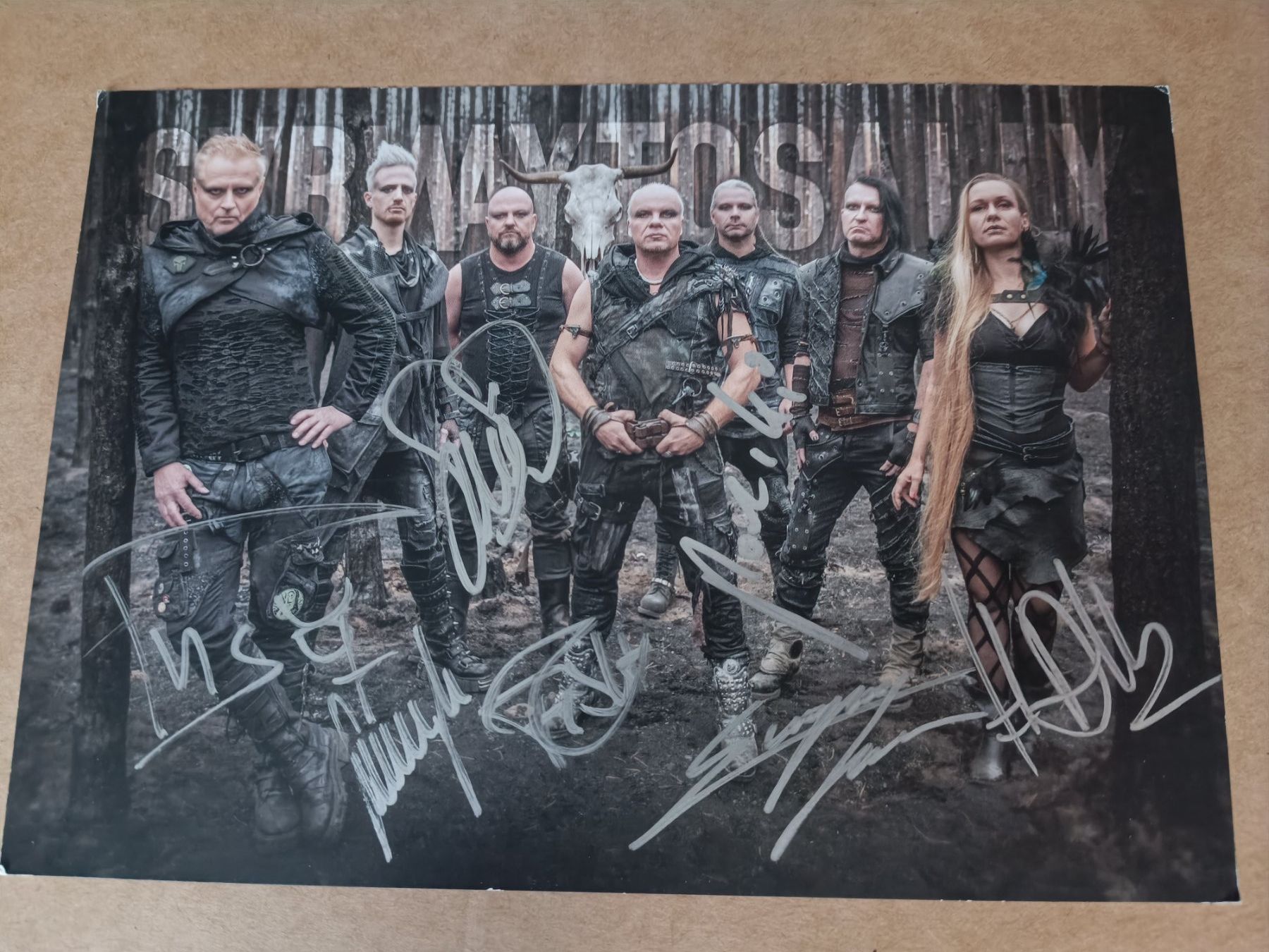 Autografi: Subway to Sally - A5 Karte - handsigniert – Usato da Menziken venduto da Artographs