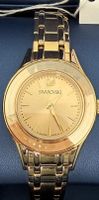 Elegante Damenuhr von Swarovski, Gold, Top Zustand