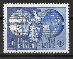Belgien Nr. 852 75 Jahre Weltpostverein gestempelt 1.10.1949