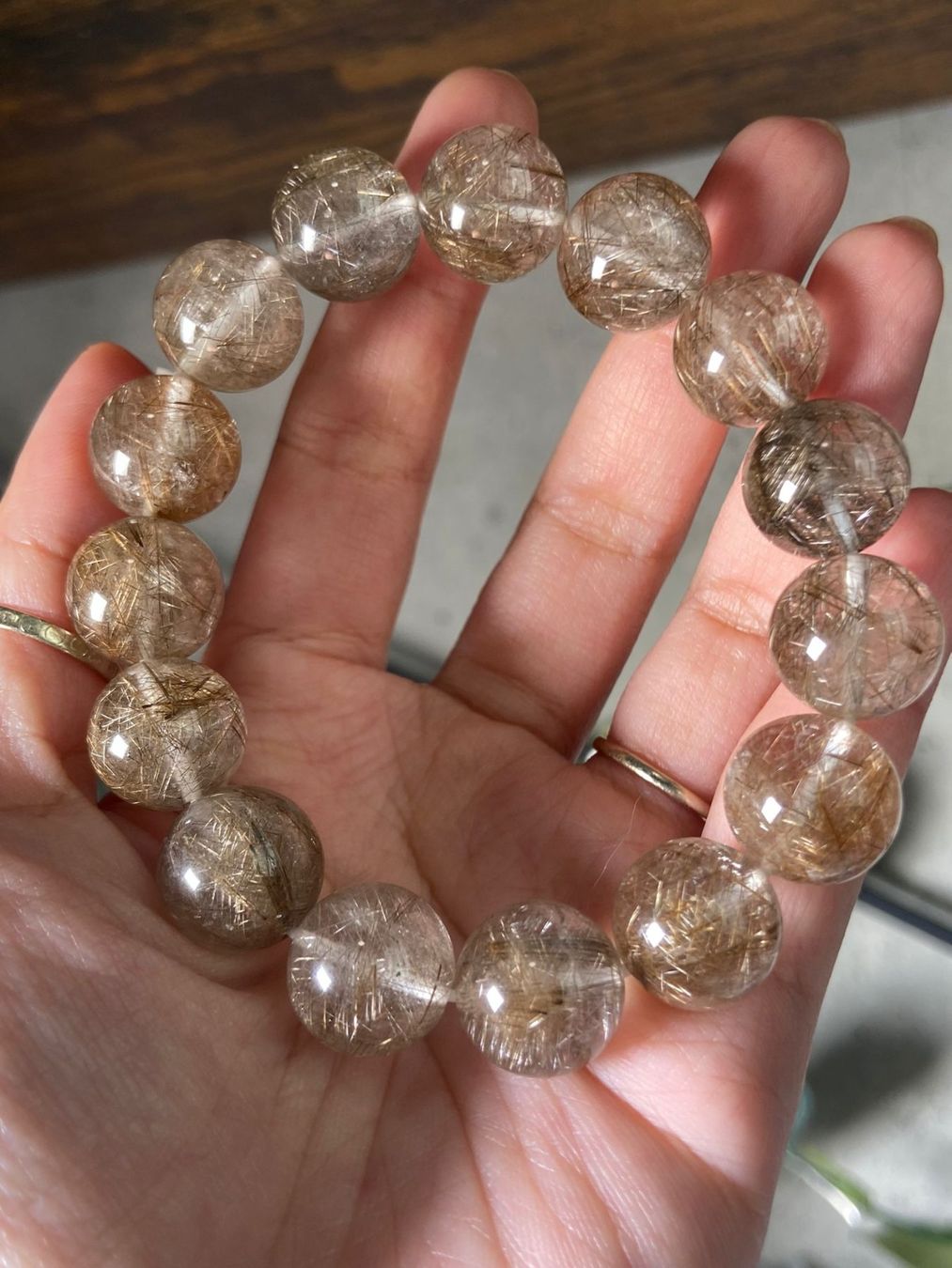 Pietre preziose: Silber-Rutilquarz-Armband – Nuovo (secondo la descrizione) da Neuheim venduto da m.hald