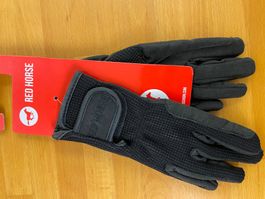 RED HORSE Reithandschuh, S 6.5, schwarz
