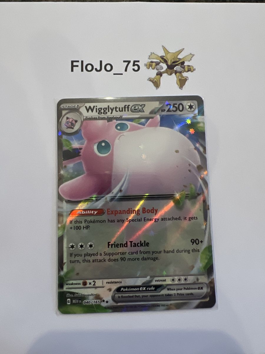 Pokémon Carte collezionabili: Wigglytuff ex 40/165 – Usato da St-Blaise venduto da FloJo_75