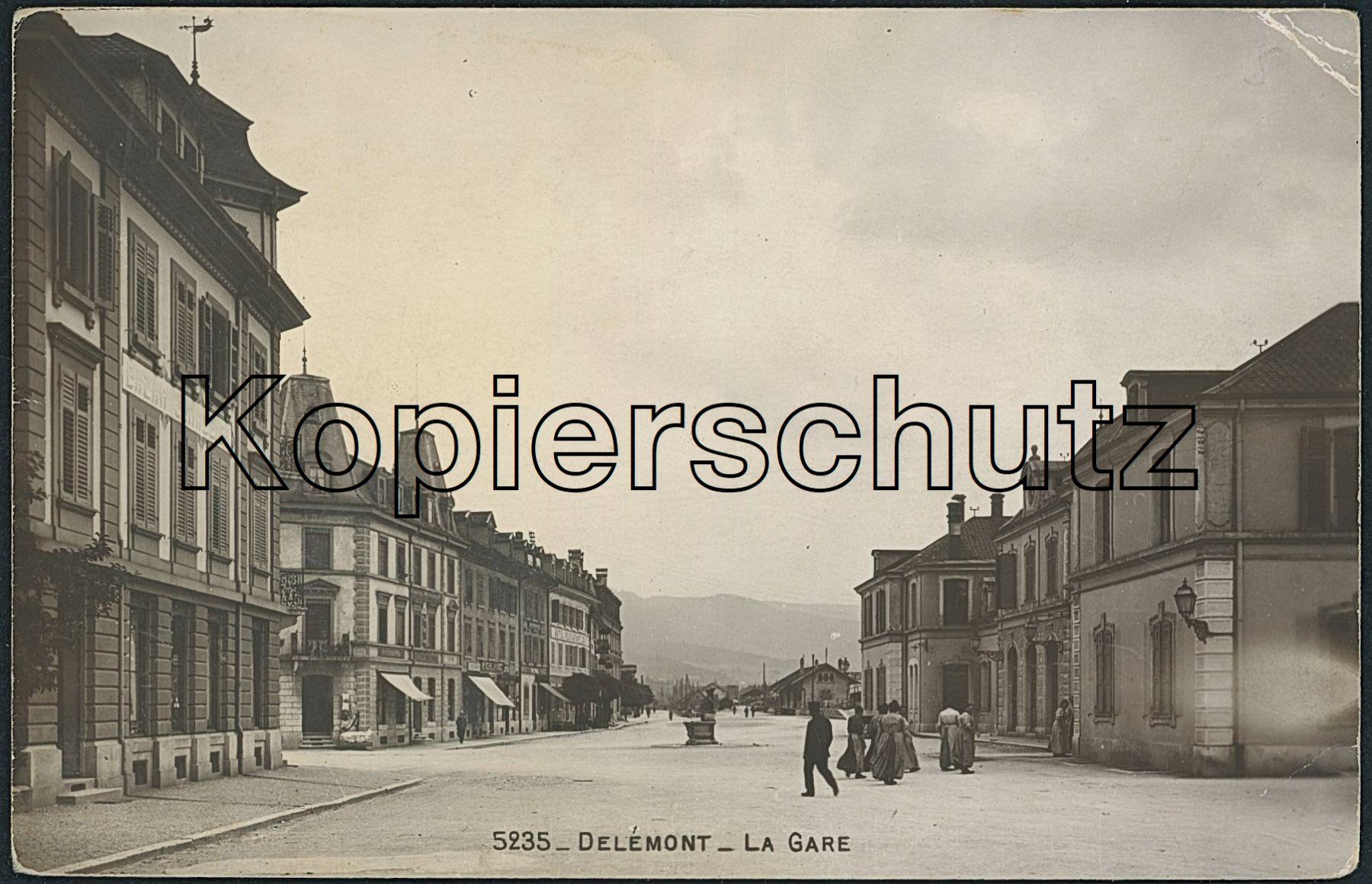 Cartoline postali: JUS Delémont - Bahnhof - Bahn – Nuovo (secondo la descrizione) da Schindellegi venduto da leecollect