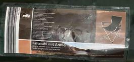 Campingstuhl Klappstuhl Faltstuhl mit Armlehne in Tasche