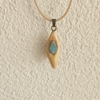 Baumperlen - Kette (Steinchen) Geschenk, Unikat, Liebe
