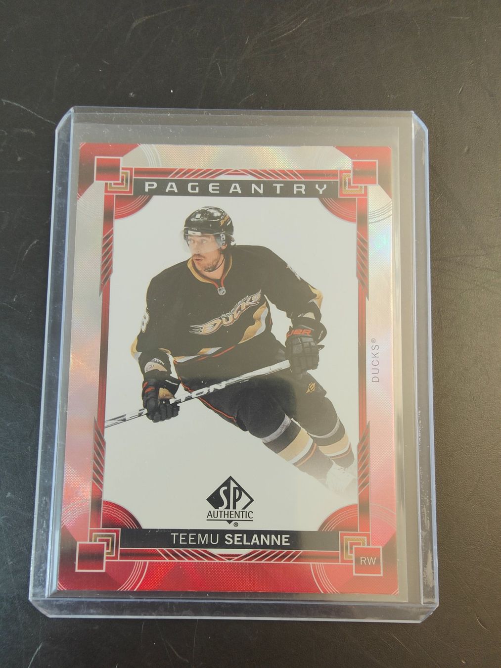 Carte collezionabili: Teemu Selanne Anaheim Ducks SP Authentic Pageantry – Usato da Wangen SZ venduto da Sasch3