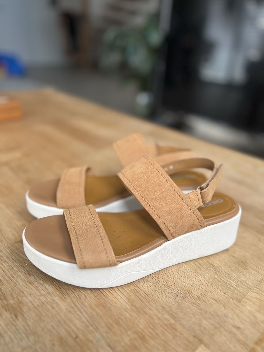 Geox Damenschuhe: Geox Sandale Gr. 38, Beige – Gebraucht aus Langenthal von ivet7