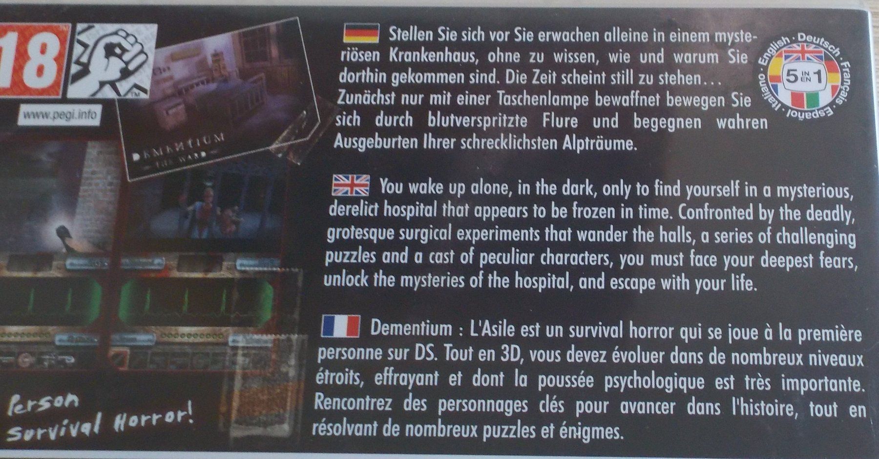 Nintendo Giochi: DEMENTIUM.............Topzustand!!! – Usato da Reinach AG venduto da Masi 2