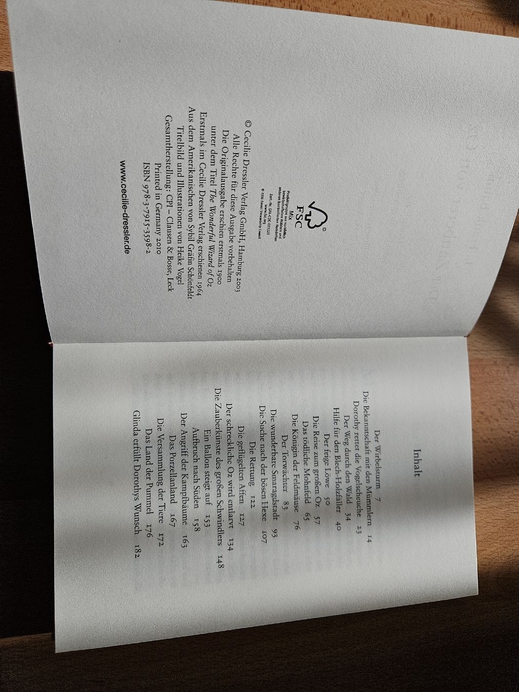 Libri: Der Zauberer von Oz - Kinderbuch – Usato da Ebikon venduto da SecondChance_byM 1