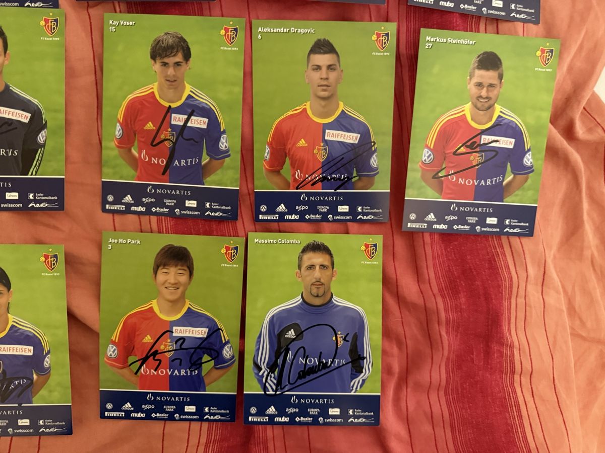 Autografi: FC Basel Autogrammkarten Sammlung Set signiert gebraucht – Usato da Rüschlikon venduto da Andi_2000 6