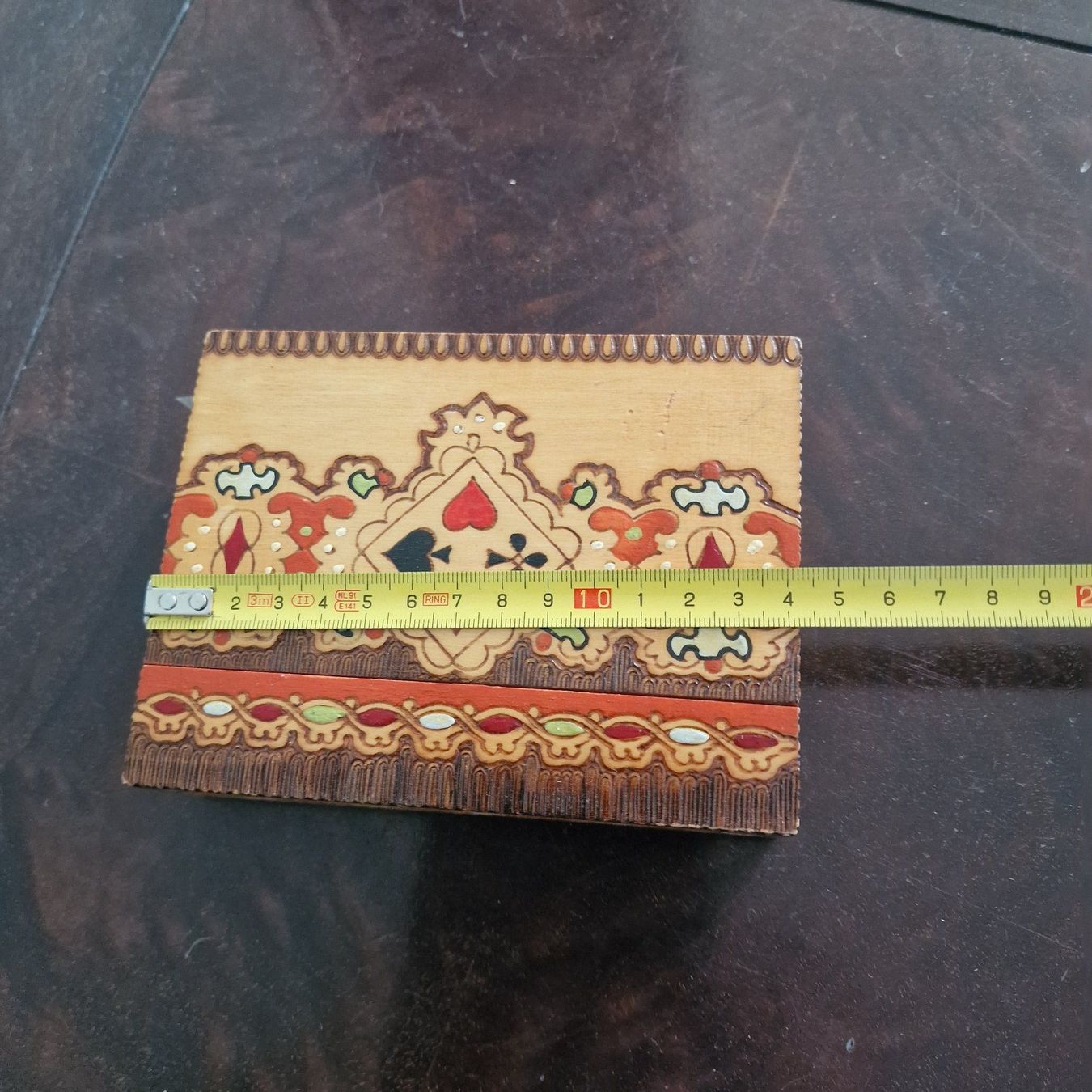 Giochi: Holzbox mit Schweizer Spielkarten, nostalgisch handbemalt – Usato da Birr venduto da sen_8djr 8