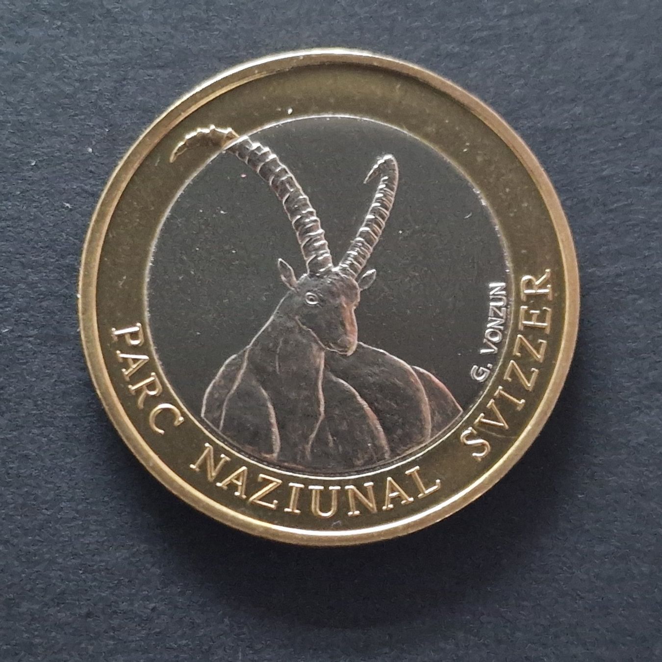 Tutti le monete: CHF 10.- commémorative 2007 Bouquetin – Usato da Bouveret venduto da psv01 2