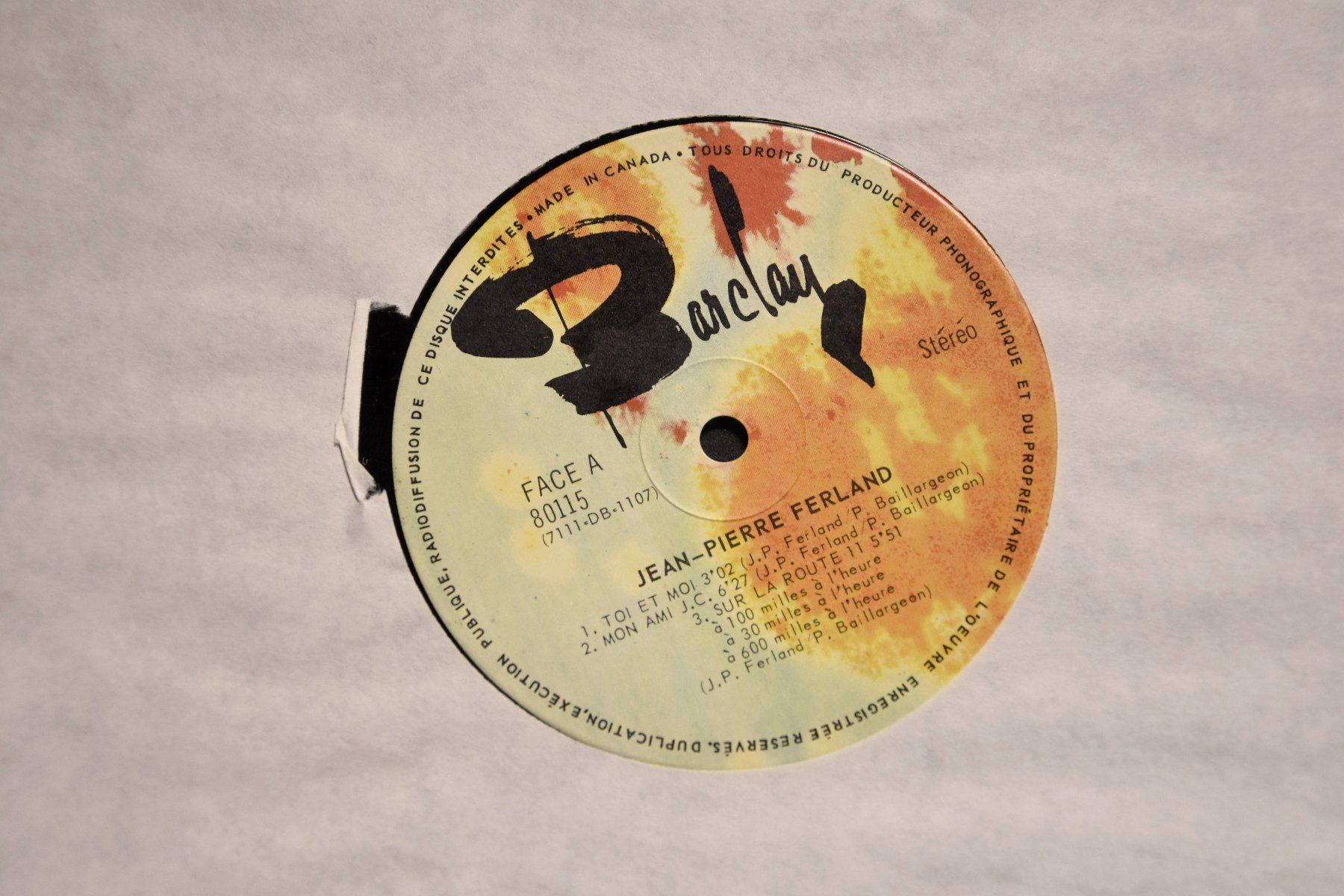 Dischi in vinile: Jean-Pierre Ferland - Soleil – Usato da Belmont-sur-Yverdon venduto da ag97 5