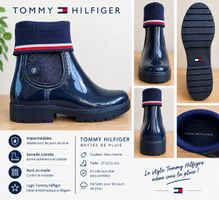 Bottes de pluie Tommy Hilfiger bleu marine taille 37