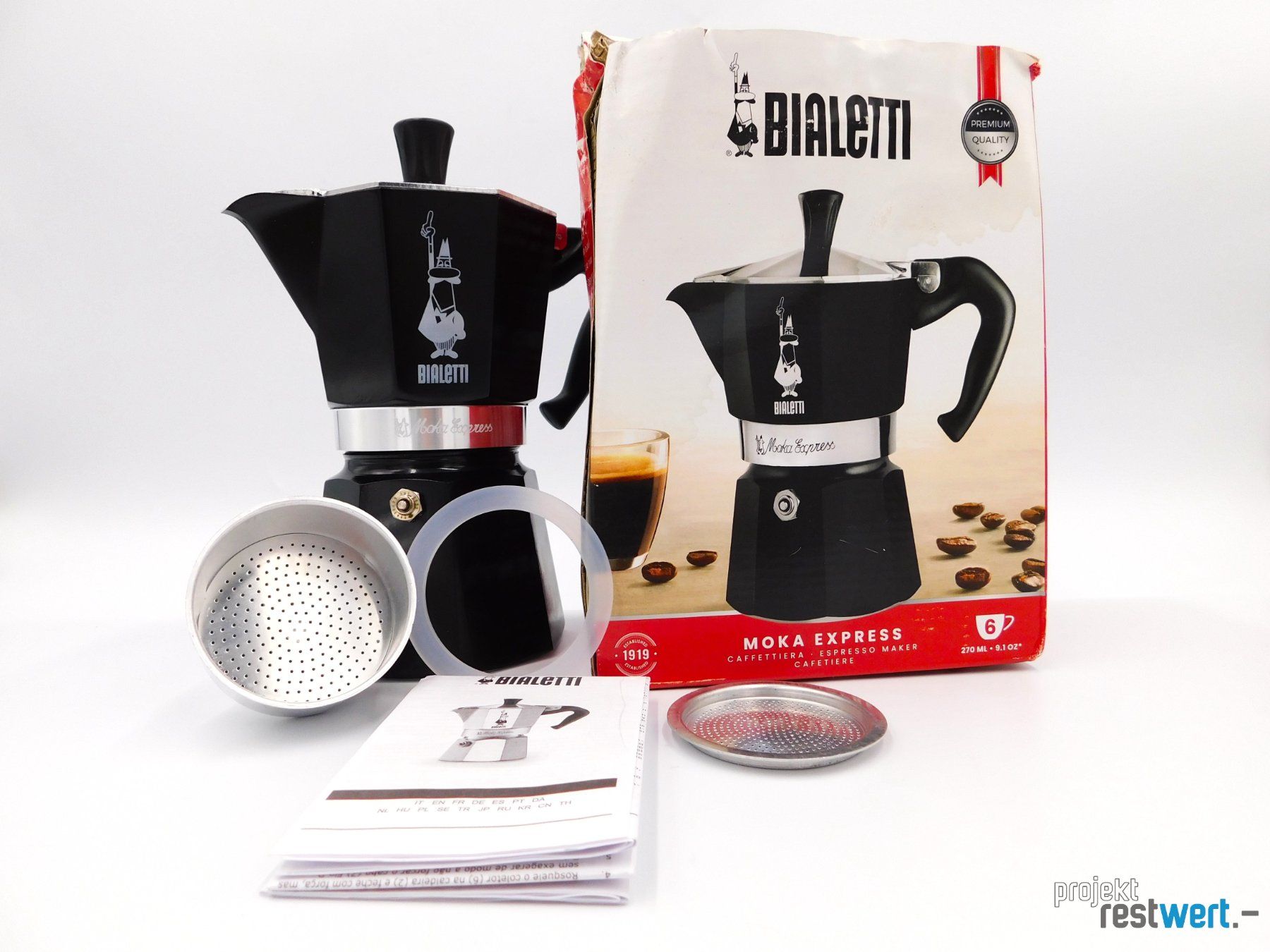 Bialetti Macchine per caffè & Macchine per espresso: Kaffeekocher Schwarz von BIALETTI – Nuovo (secondo la descrizione) da Bülach venduto da restwert_buelach