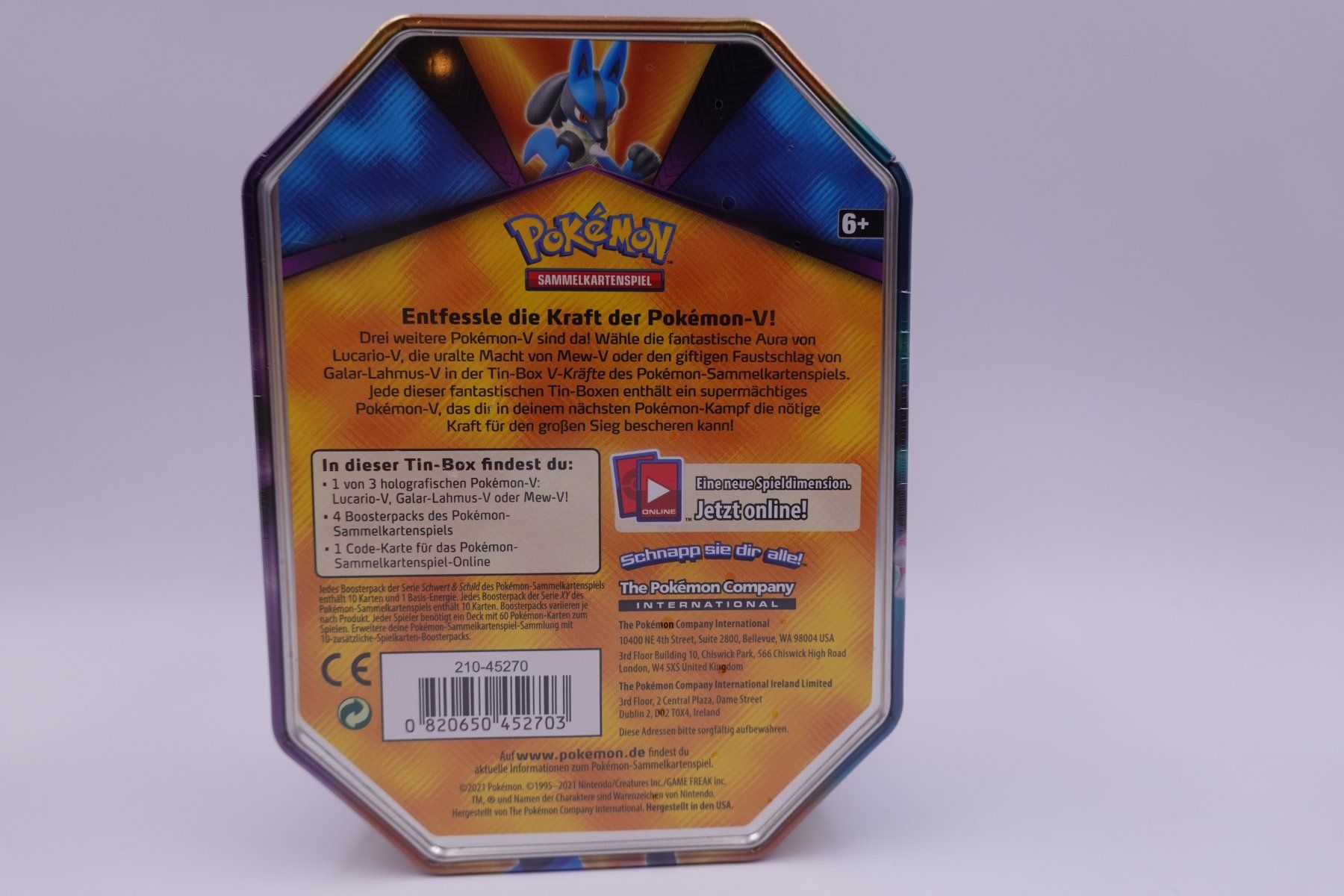Pokémon Carte collezionabili: Pokémon V Tin Box, Frühling 2021 – Nuovo e nell'imballaggio originale da Herisau venduto da ZelliZone 1
