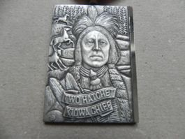 Medaille Indianer Häuptling Two Hatchet 1998 ca. 70 Gramm