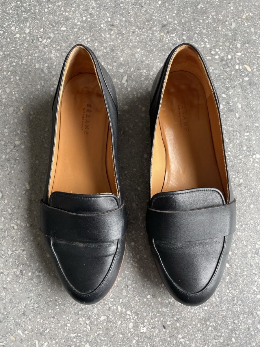 Sezane Scarpe da donna: Mocassins cuir noir Sezane T36 – Usato da Flanthey venduto da henriette83 2