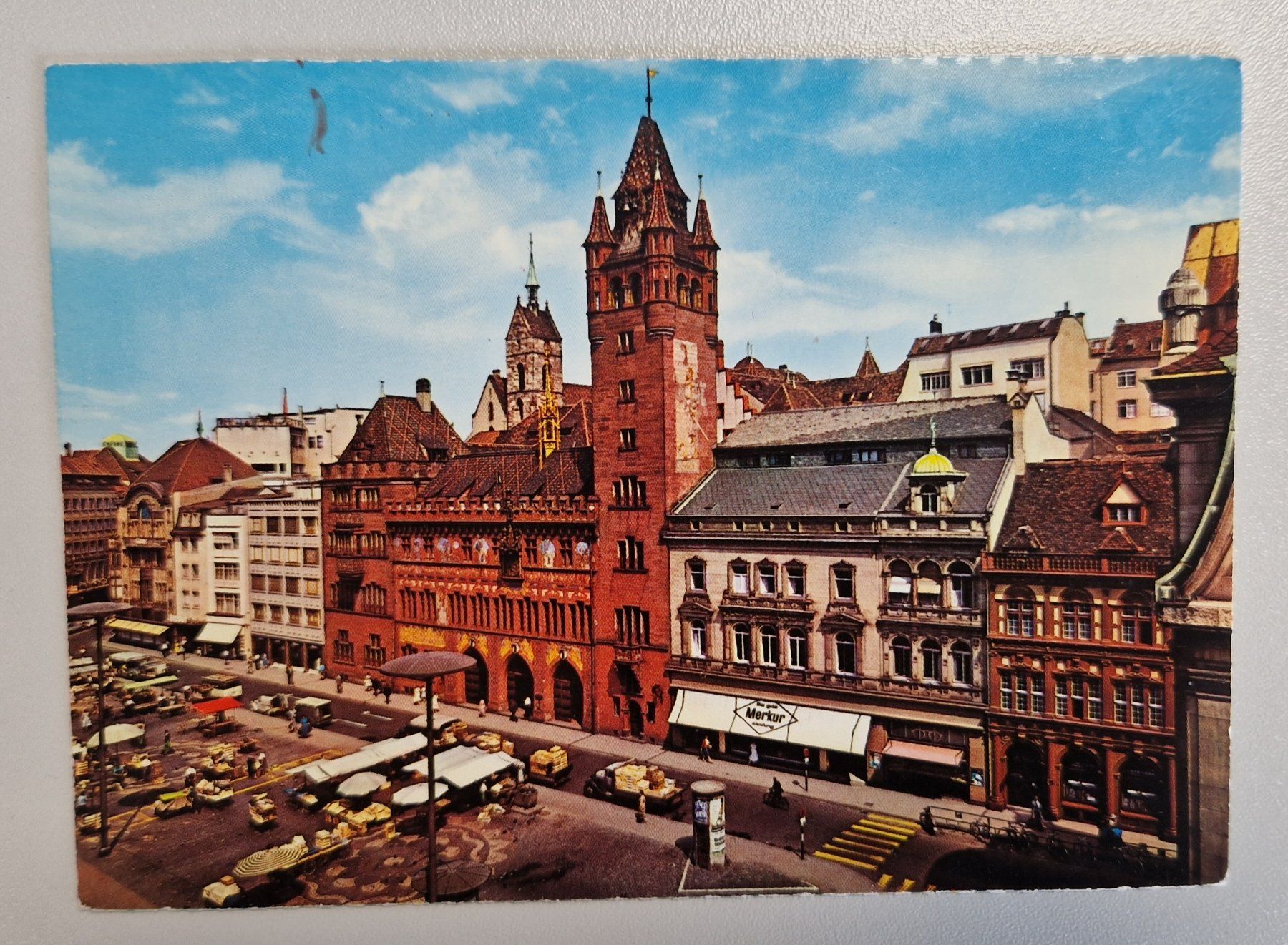 Cartoline postali: Basel Rathaus, alt – Usato da Melchnau venduto da Arthurius