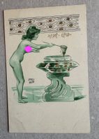 🟡EROTIK Nackt JOSEF HART Gold verziert um 1900 EROTICA