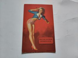 Pinup-Postkarte USA, Mutoscope Card, 1940er-Jahre