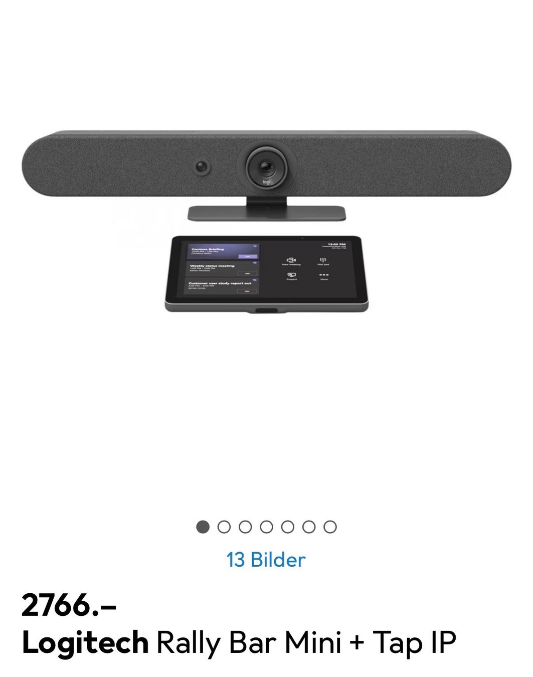 Kamera: Logitech: Rally Bar Mini Videokonferenzsystem / Streaming – Gebraucht aus Langenthal von TrendHub
