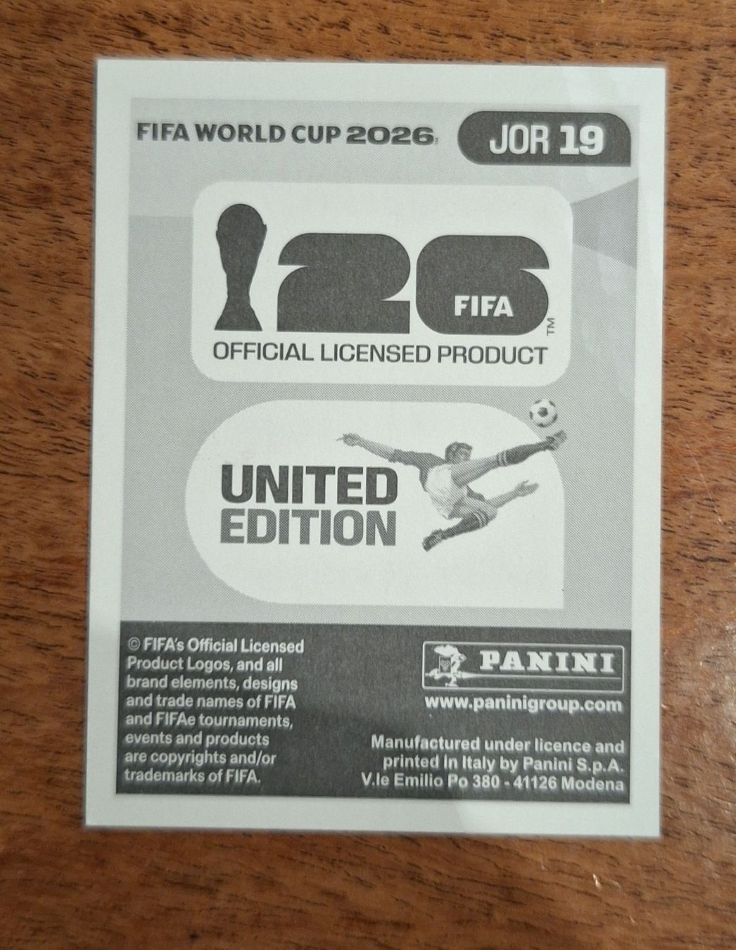 Panini Carte collezionabili: Panini Mohammad Abuzrayq JOR 19 – Nuovo (secondo la descrizione) da Romanens venduto da Crocette 1
