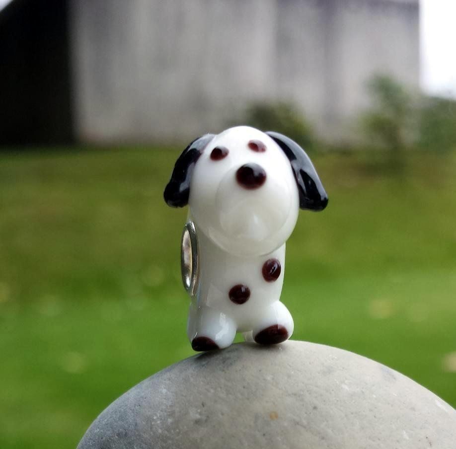 Perle (finte): Lampwork Hund-Glasperle Glass bead – Nuovo (secondo la descrizione) da Langenthal venduto da flowersNbirds 3