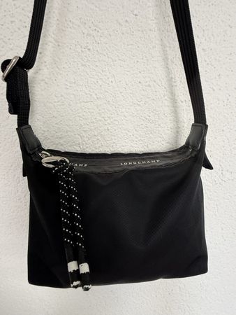 Longchamp Tasche Le Pliage schwarze crossbody neuwertig Top 