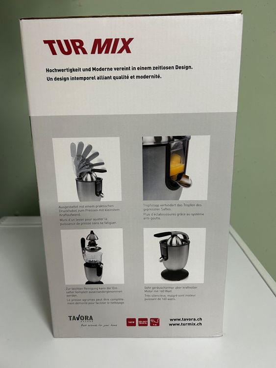 Turmix Multi-Juicer CX 650 Elektrische Zitruspresse - Leise Saftpresse Mit 2 Kegeln & Tropfstopp