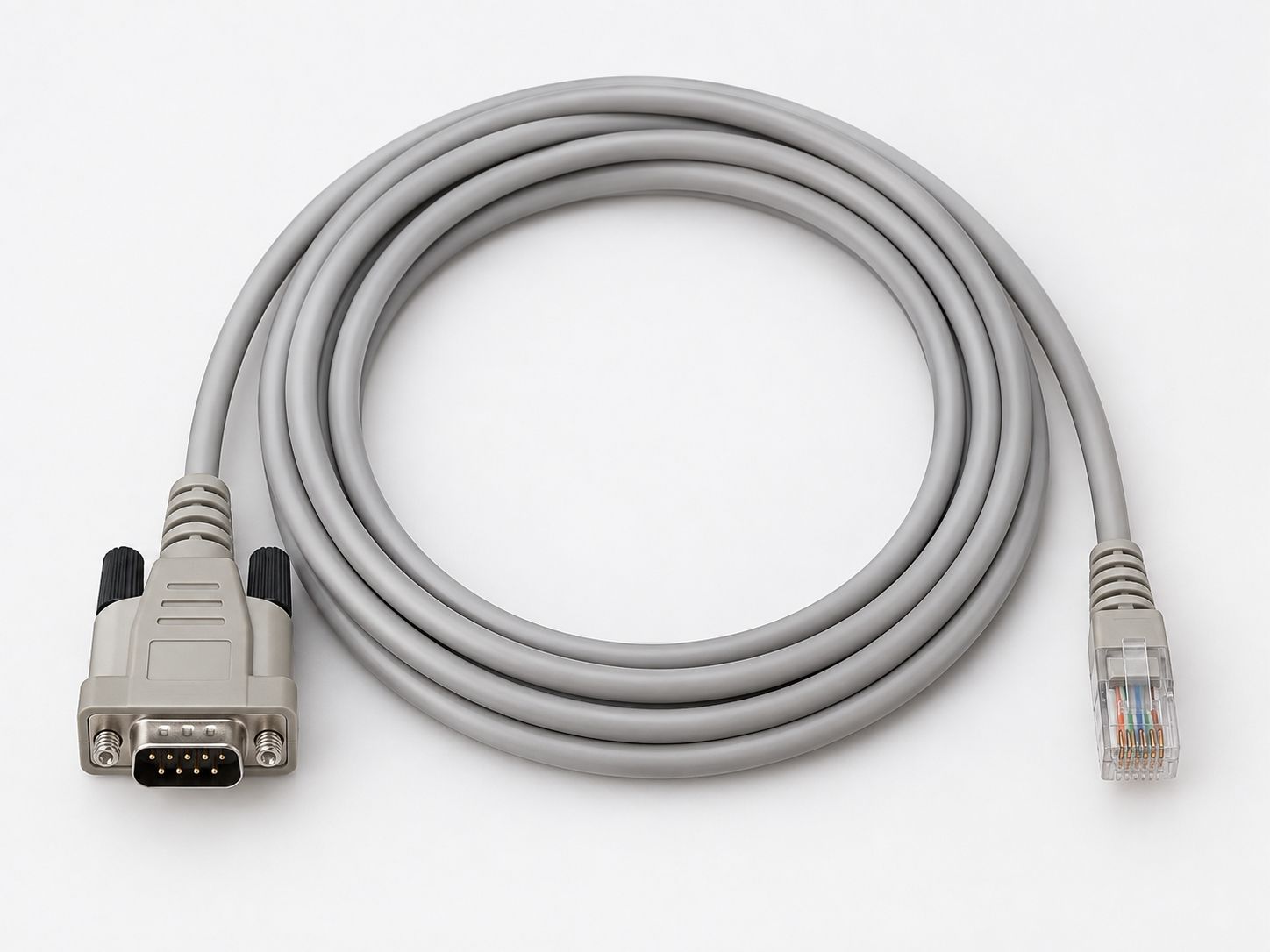 Cavi: Adapterkabel Seriell DB9 auf RJ45 grau neuwertig ABB  – Nuovo e nell'imballaggio originale da Biel-Benken BL venduto da mic_2scj