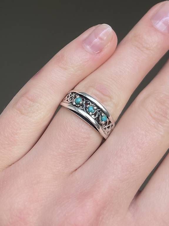 Altri gioielli: Ensemble en argent avec turquoise – Usato da Fribourg venduto da tor_2swd 2