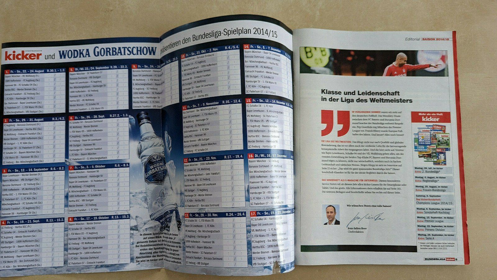 Zeitschriften & Magazine: kicker Bundesliga Sonderheft 2014/2015 – Gebraucht aus Heerbrugg von sve_p826 1