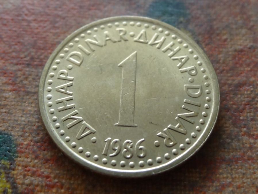 Tutti le monete: YOUGOSLAVIE  1  Dinar  1986 – Usato da Romanel-sur-Lausanne venduto da Swift13