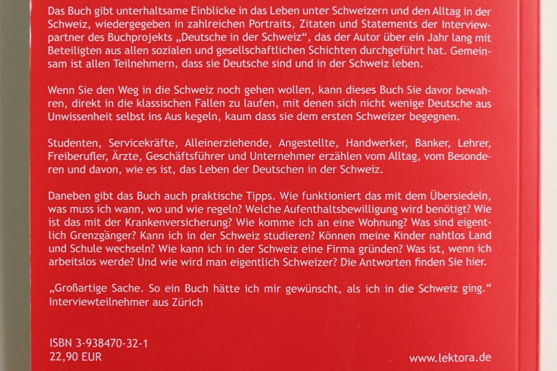 Libri: Deutsche in der Schweiz – Usato da Zürich venduto da bentalent711 3