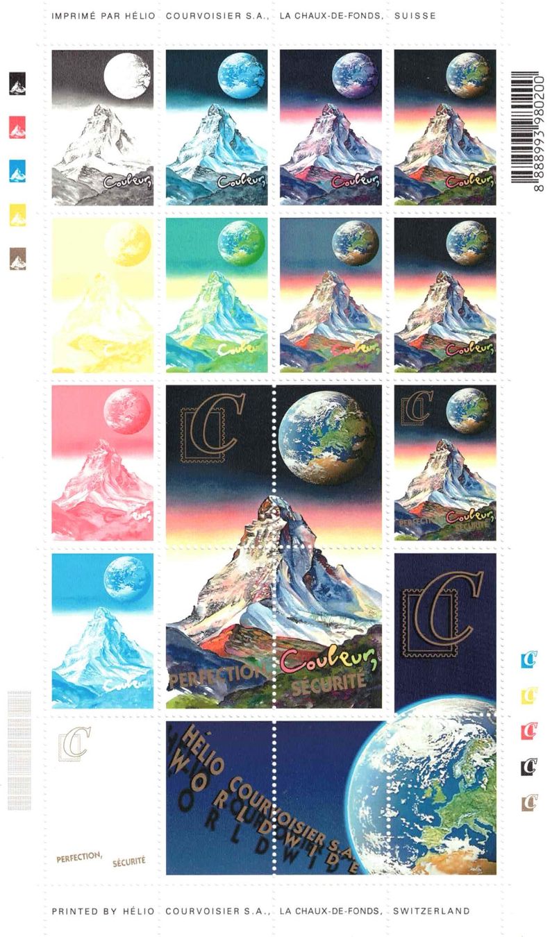 Tous les timbres: Bogen Courvoisier S.A. Probedruck – Neuf (Voir description) à Nuglar par Stamp88