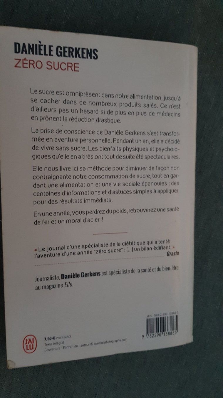 Bücher: Zéro sucre - Danielle Gerkens - Une année sans sucre – Gebraucht aus Fully von Minouchka 1