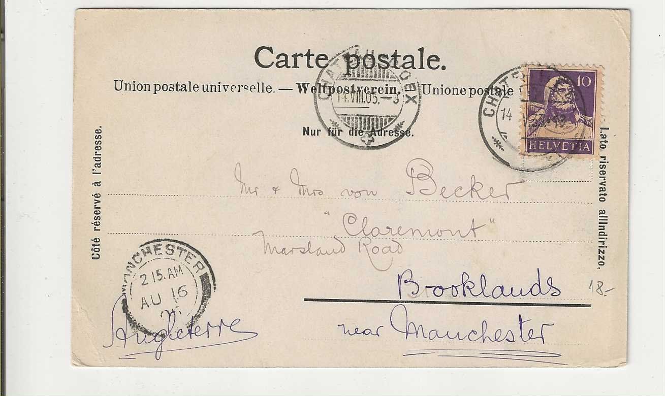 Cartoline postali: La Lécherette, 1905 – Usato da Spiez venduto da Niesen20 1