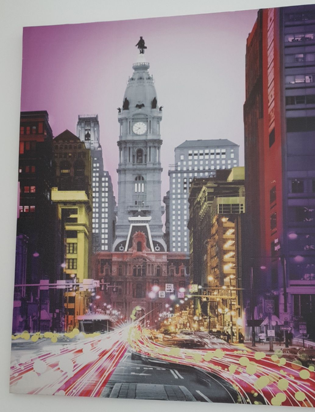 Poster & Bilder: Bild Leinwand Philadelphia Skyline 40x50cm – Gebraucht aus Uster von Mooreas
