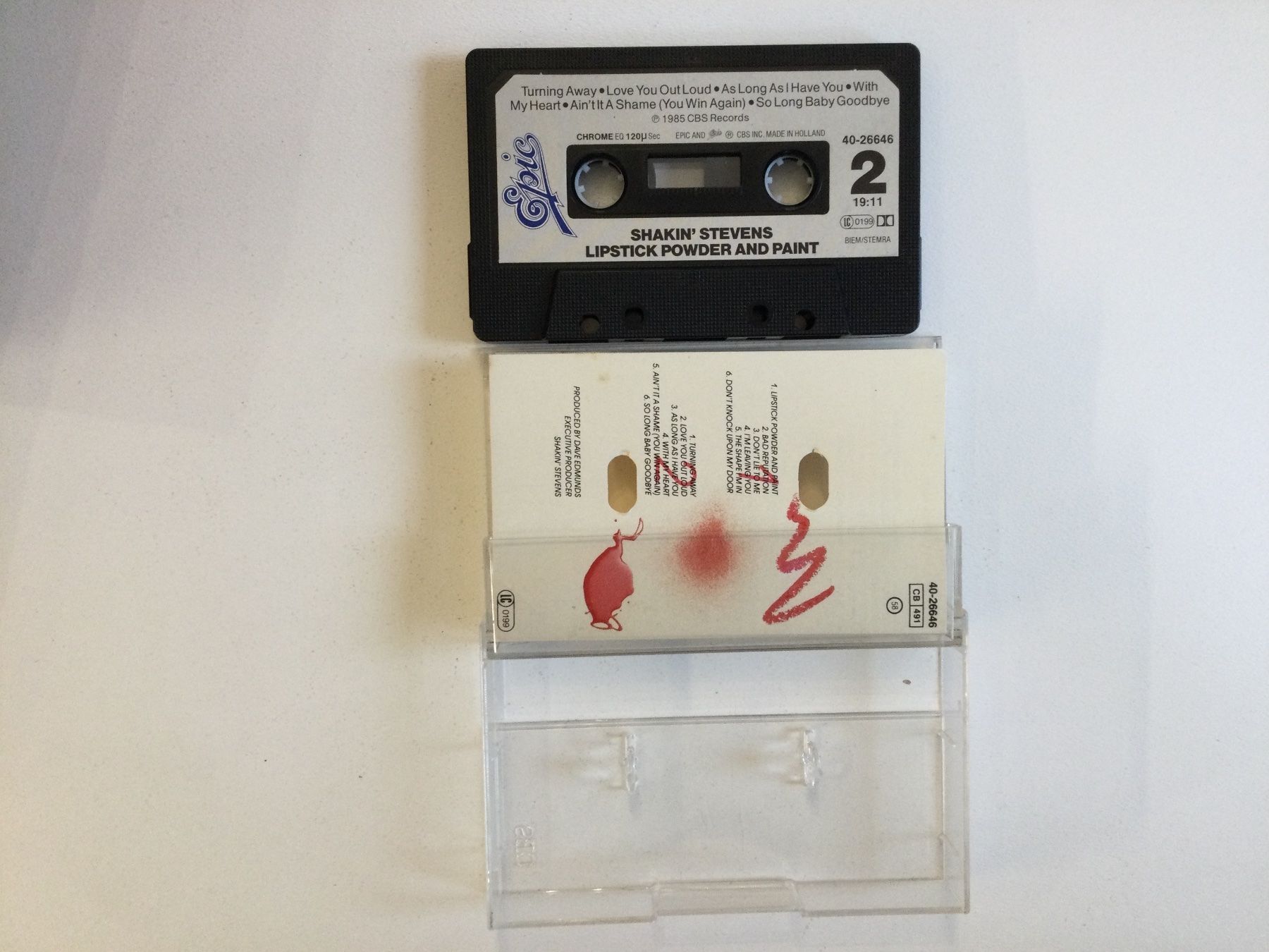 Musicassette: Shakin Stevens MC - Lipstick Powder And Paint – Usato da Gutenswil venduto da Hamzian 1
