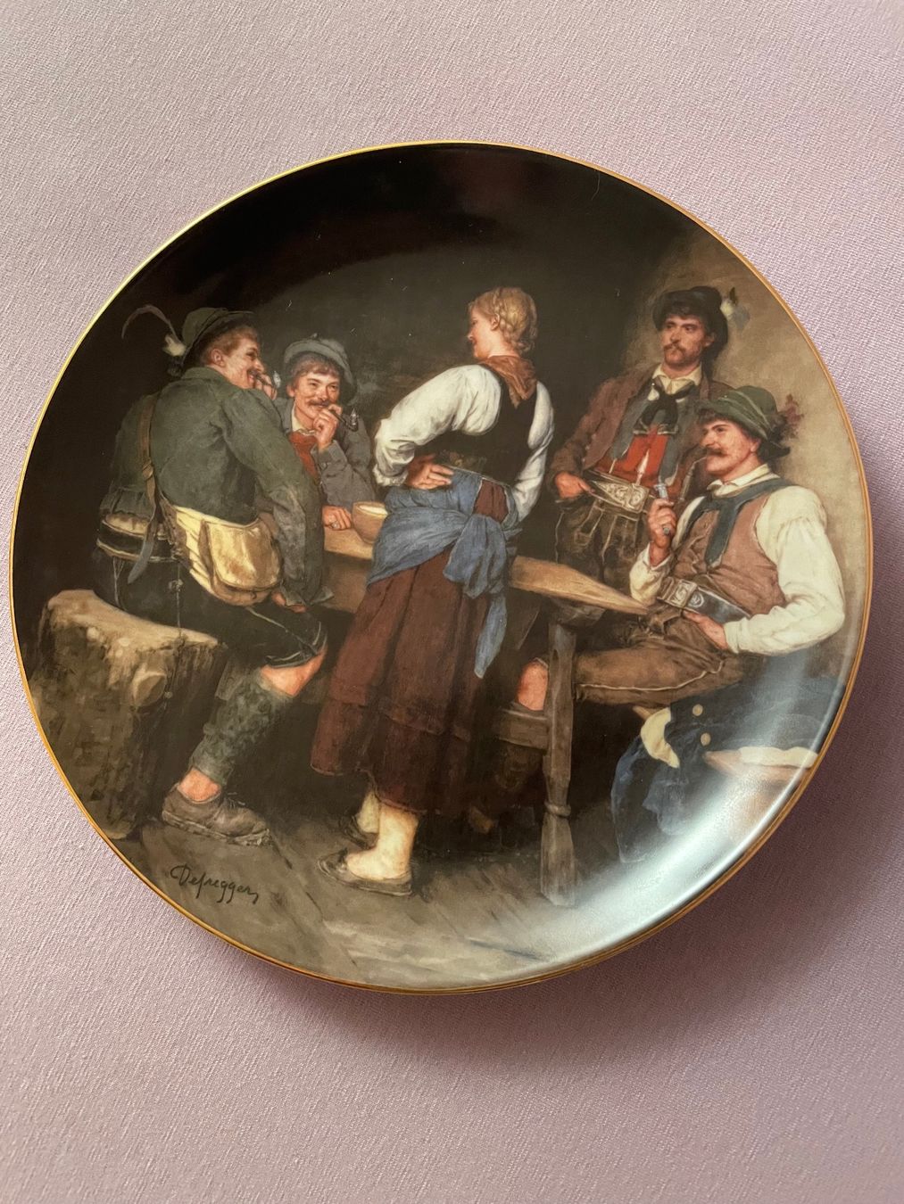 Teller: 6 assiettes Franz von Deffregger – Gebraucht aus Pampigny von nouveau11