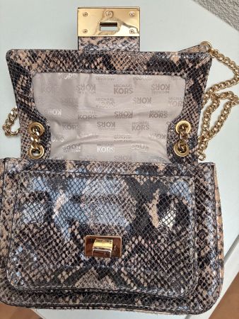 Michael Kors Handtasche Python Optik, Goldkette,Top! (55)