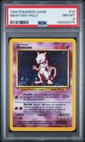 1999 Pokémon Game #10 Mewtwo Holo – PSA 8