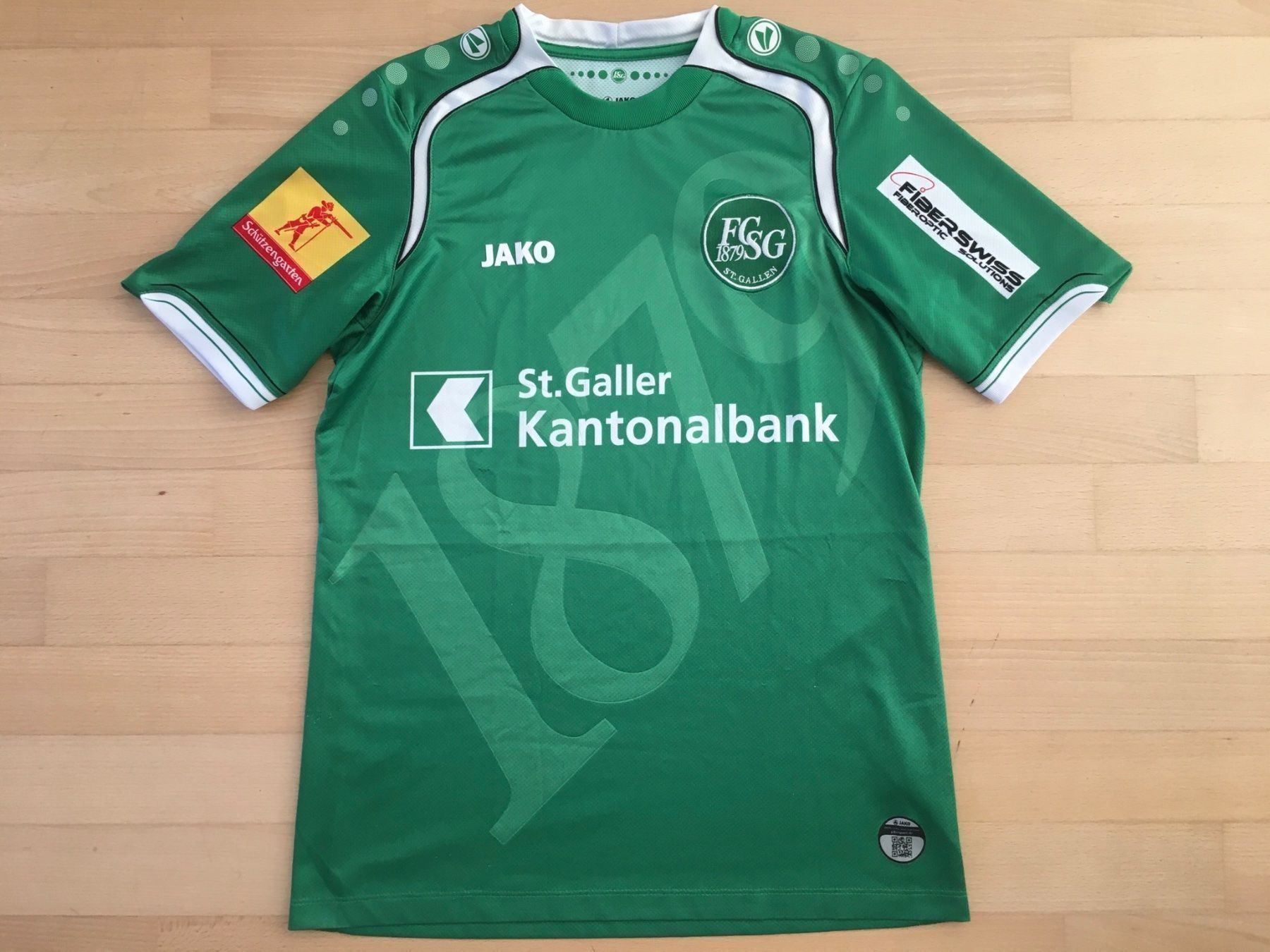 FC ST GALLEN 2014 2015 MATCH WORN FOOTBALL SHIRT JERSEY JAKO #10