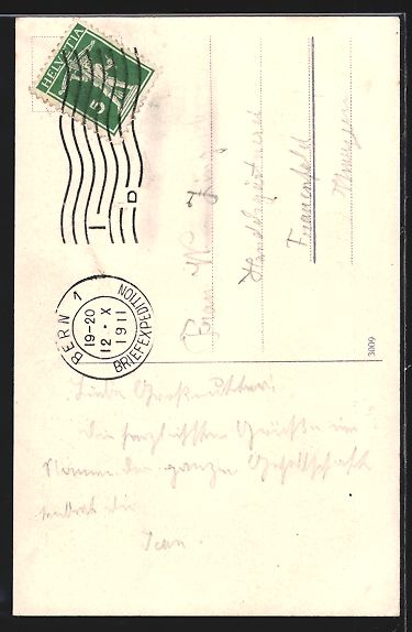 Cartoline postali: AK Bern, Pauluskirche mit Umgebung, 1911 – Usato da Berlin venduto da bartko-reher 1